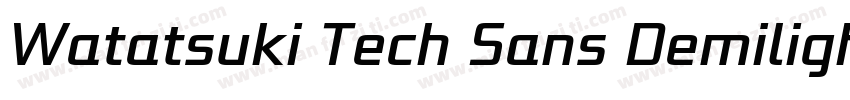 Watatsuki Tech Sans Demilight字体转换